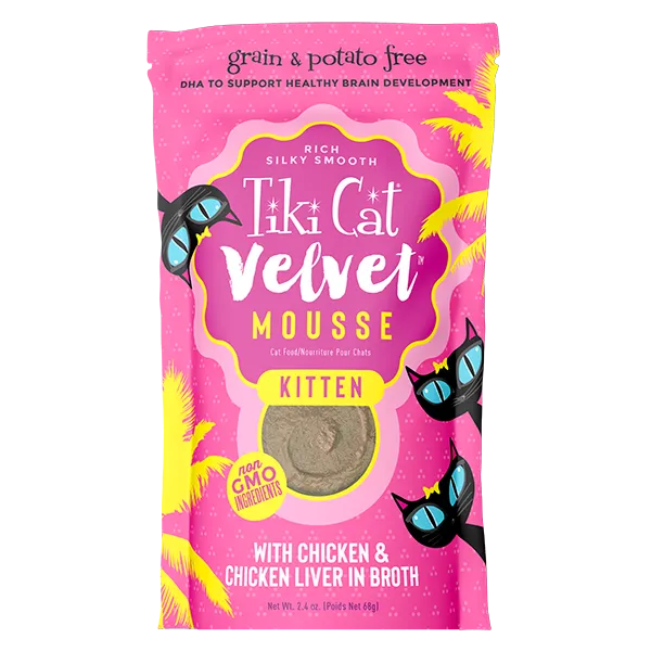 Tiki Cat Velvet Mousse PCH Kitten Chicken 2.4oz