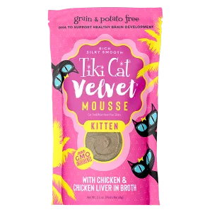 Tiki Cat Velvet Mousse PCH Kitten Chicken 2.4oz