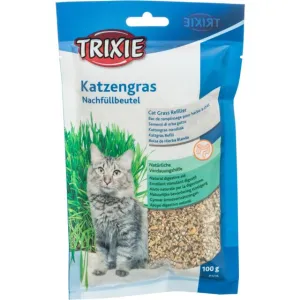 Trixie | Natural Cat Enrichment | Barley Grass Seed Refill Bag - 100g