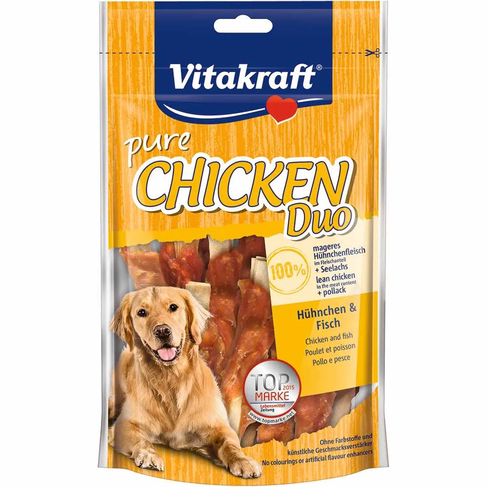 Vitakraft Chicken with Fish Duo Dog Treat 80g