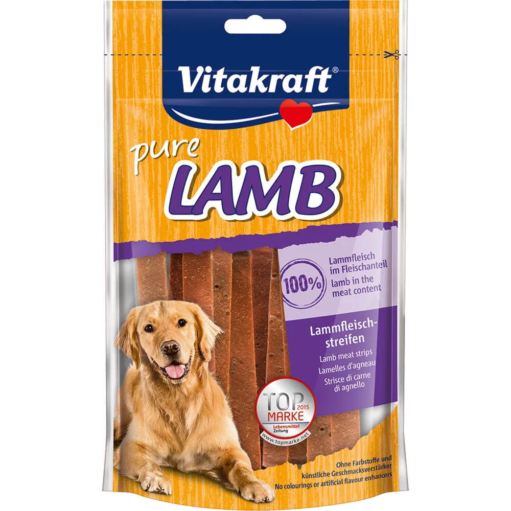 Vitakraft Dog Treats Lamb Meat Strips 80g