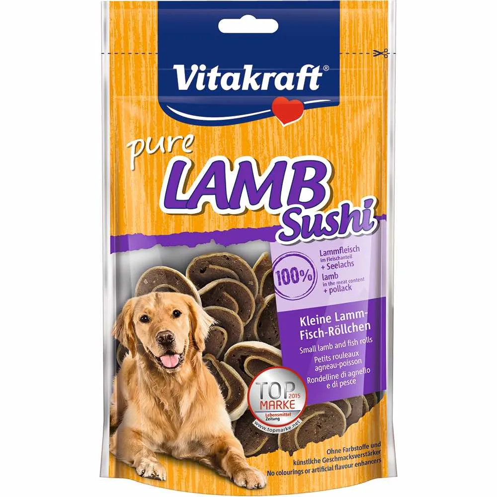 Vitakraft Lamb Sushi Dog Treat 80g Medium