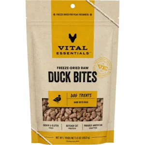 Vital Essentials Freeze Dried Duck Bites  5.5oz