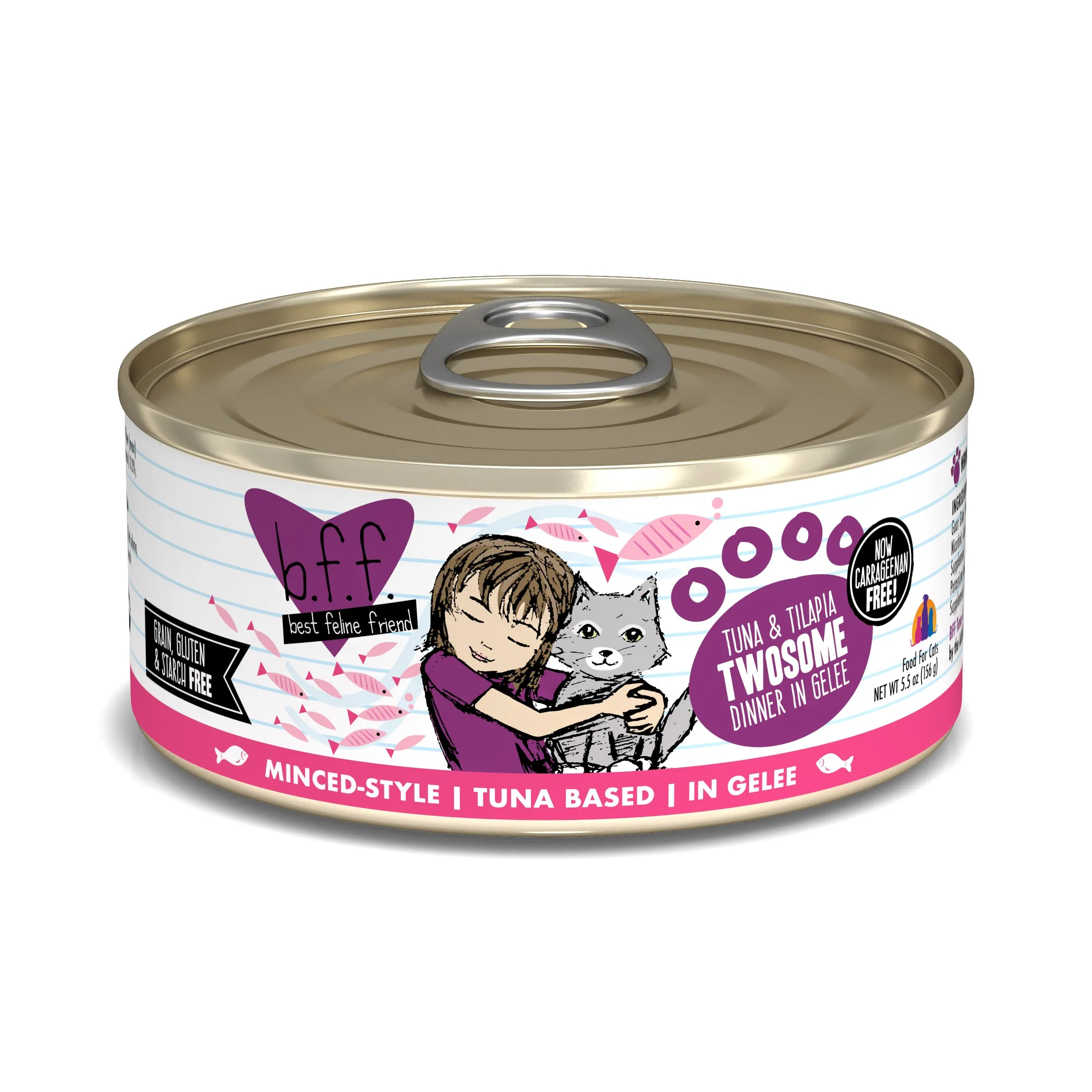 Weruva B.F.F Best Feline Friend Tuna & Tilapia Twosome 5.5oz