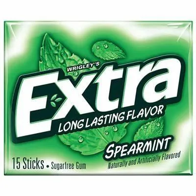 WRIGLE'S EXTRA LONG LASTING FLV SPEARMINT 15STICKS